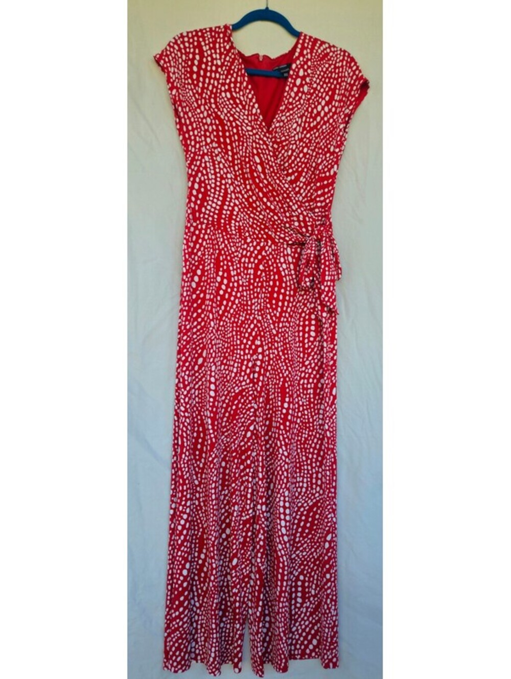 Maggie London NWOT Women's Red Polka Dot Jumpsuit
